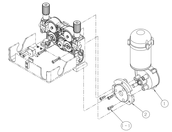 OTC送絲機CM7402\CMW-742-C送絲電機分解圖 OTC送絲機CM7402\CMW-742-C送絲電機分解圖